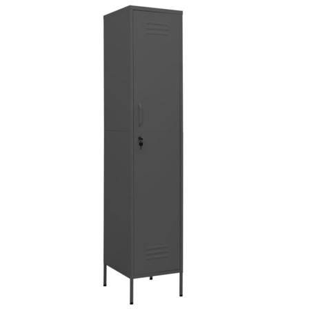 Vidaxl Förvaringsskåp Antracit 35x46x180 Cm Stål Antracit