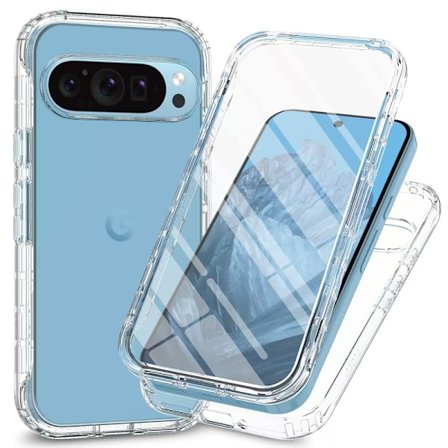 360 Full Cover Edge Case Google Pixel 9 Pro Transparent