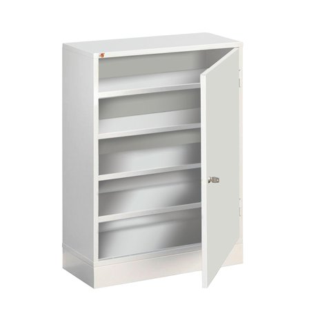 Schrank SERVE, 800 x 660 x 275 mm, weiß