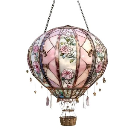 Aurinkokennokäyttöinen puutarhavalaisin kuumailmapallon muotoisena liekkiefektillä, akryylinen riippuva aurinkokennovalaisin [JUN]-XF17-