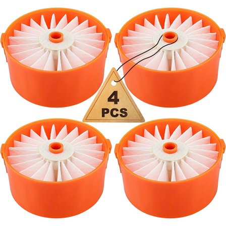 4-pack filterelement för Black + Decker BSV2020G trådlös dammsugartillbehör