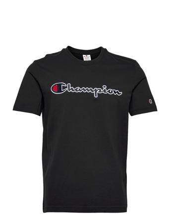 Crewneck T-Shirt Black Champion Rochester