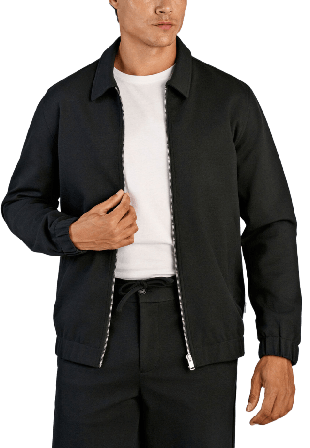 Lindbergh Superflex zip-through Jacket Jackor Herr Svart XL