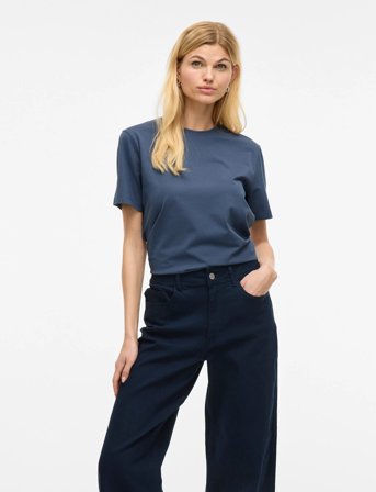 Vila Vinora S/S T-Shirt - Noos - Blue - S