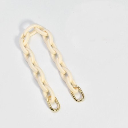 Resin Chain Bag Strap BEIGE beige