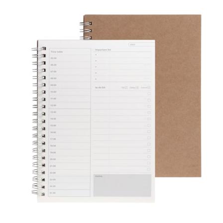 Planleggerbok Månedlig Ukentlig Daglig Agenda Plan Tom Dagbok DIY Study Notebook