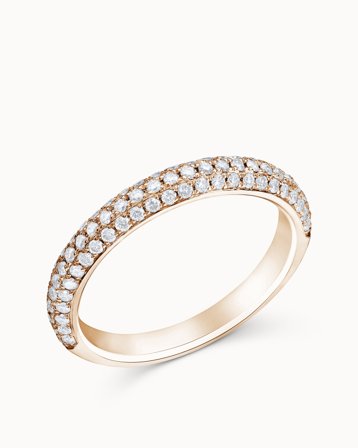 Portofino Petite diamantring i 18K roséguld