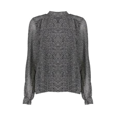 Geisha shirt , Grijs , Dames , Maat: L