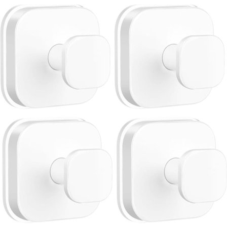 4-pack väggkrokar med sugpropp – Tunga sugkoppskrokar för att hänga handdukar, rockar och julkransar_TF_TF