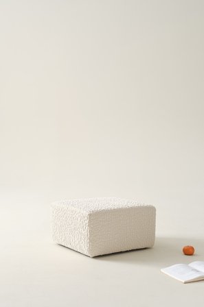 Jotex - Mini Sofamodul Puff 50x50 Cm Naturhvit - BALTIMORE - Kjøp Barnesofaer hos Jotex
