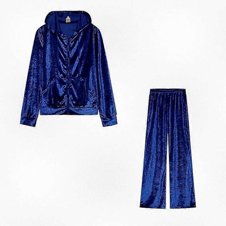 Dam Velour Träningsdräkt Tvådelad Set Casual Lounge Wear Mjuk Bekväm Outfit Stilfull Presentidé