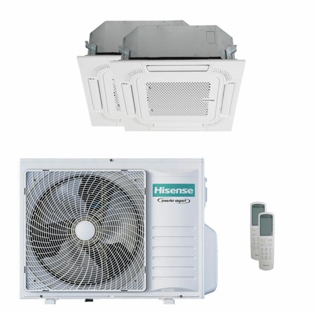 Condizionatore Hisense Cassetta ACT dual split 12000+18000 BTU inverter A++ unità esterna 8 kW 2023