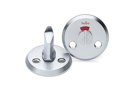 HABO WC-beslag Z børstet krom