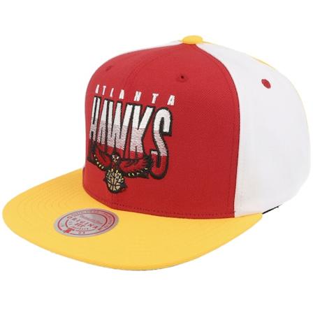 Mitchell & Ness - NBA Rød snapback Caps - Atlanta Hawks Billboard 2 Hwc Red/Yellow Snapback @ Hatstore