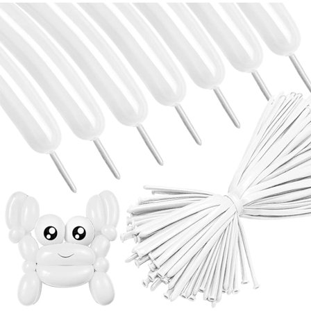 260q Lange Ballonger 100 Pakning Hvite Modellering Lange Magiske Ballonger Fortykket Lateks Vridning DIY Dyreballong For Bursdag Bryllup Jul Festival 