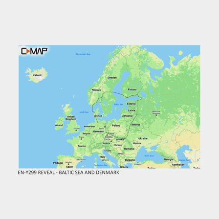 Carta nautica elettronica C-MAP Reveal - Mar Baltico & Danimarca