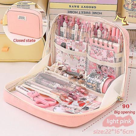 Pink - Stor Kapacitet Blyant Etui Kawaii Pen Box Dame Kosmetik Taske Tilbage Til Skolen Tilbehør Japansk Koreansk Kontor Stationery Pink