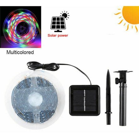 Solcells LED-listbaken - 3 m RGB