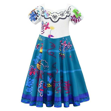 Encanto Mirabel Kids Girls Fancy Dress Up Cosplay Costume Party