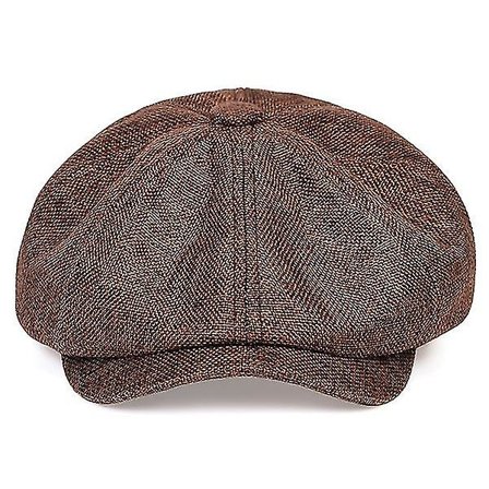 Uformell avisgutt lue Justerbar lue Vår og høst Retro (brun)