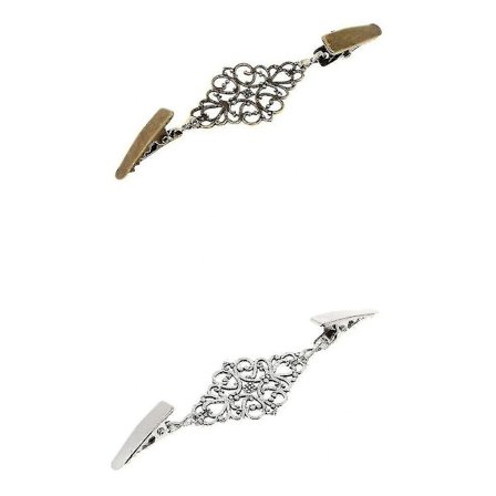 Dame Vintage Cardigan Jumper Klips Skjorteklips, Vintage Legering Jumper Klips Silkeskjerf Cardigan Knapp Skjorte Krage Klips Anti-vandring Binder 