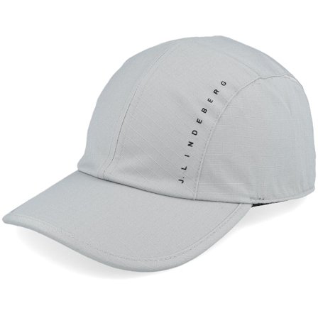 J.Lindeberg - Šedá unconstructed Kšiltovka - Lyde Cap High Rise Dad Cap @ Hatstore