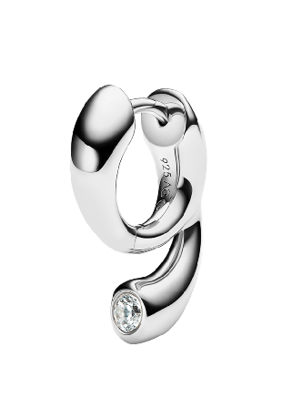 Maria Black Mermaid Pool Huggie Örhängen Dam Silver ONESIZE