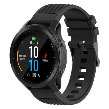 Garmin Fenix 5 / 5 Plus / Forerunner 935 / Approach S60 klockarmband i silikon - Svart