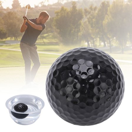 2 lager golf flytende ball flyt vann rekkevidde utendørs sport golf treningsballer svart