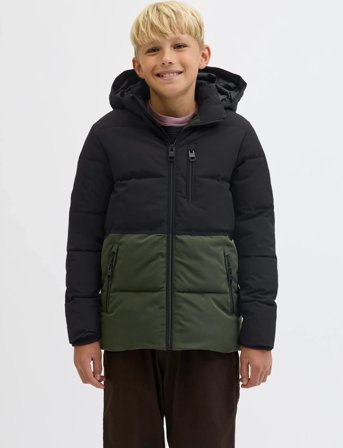 Jack & Jones Jjeowen Puffer Sn Jnr - Khaki green - 152