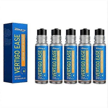 1-5x Vertigo Ease Roller 10ml Örtessens Roll-On för Yrsel Lindring Portabel Eterisk Olja