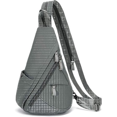 Canvas Sling Bag - Liten Crossbody ryggsäck Shoulder Casual Daypack ryggsäck för män kvinnor