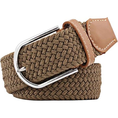 Flerfarget Elastisk Vevd Belte Casual Flettet Stretchbelte