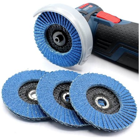 5-pak 76x10 mm lamelslibeskiver - Korn 60/80/120 - Kompatible med 10,8V-12V slibemaskiner til rustfrit stål og træ