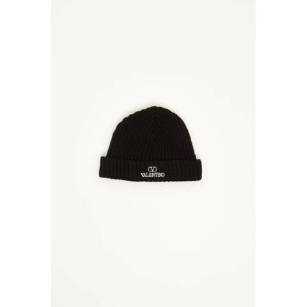 Valentino Garavani, VLogo Beanie Zwart, Heren, Maat:ONE Size