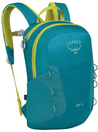 Osprey Kids Jet 12L Blue Spikemoss/Lemongrass - Vandringsryggsäckar