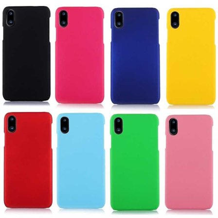 iPhone XS Ultratynd gummibelagt mat sort cover