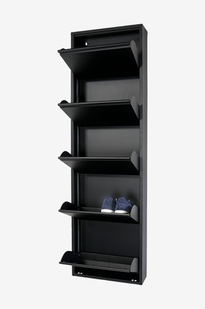 Spinder Design - Skoskap Billy 5 - Svart - Skoskap - Fra Homeroom