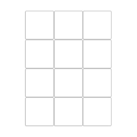 12 stk. veggfliser med speil, firkantet, selvklebende, knusesikker, avtagbar, selvklebende, helspeil for daglig bruk