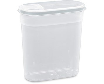 Nordiska Plast Ströburk 2,1L Transp/Vit - Ströburk med öppning i locket, 2,1 L