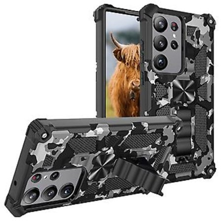 Kamo-panssarikuori Samsung Galaxy S23 Ultra 5G:lle (Harmaa)