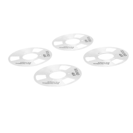 Spole til spole kassettebånd Professionel Metal DIY Hjemmelavet Tom Kassettebånd 4 Spoler 2 Hjul til Musikoptagelse Sølv