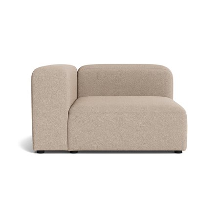 Milo chaiselong, venstrevendt - Loop Beige - 130x130x72 - Sofa, chaiselong