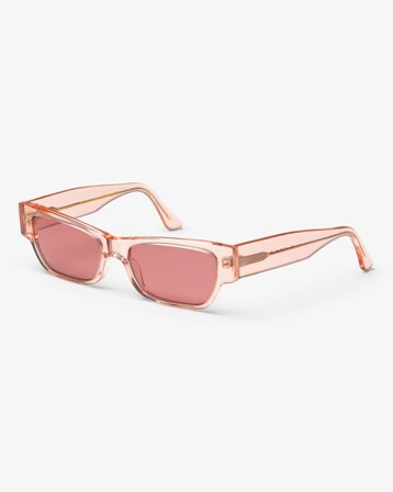 Sunglass 04 - Faded Pink - Dark Pink - One Size