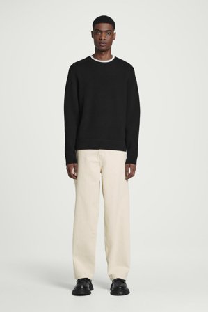 COS Men's Rider Straight-Leg Jeans in White