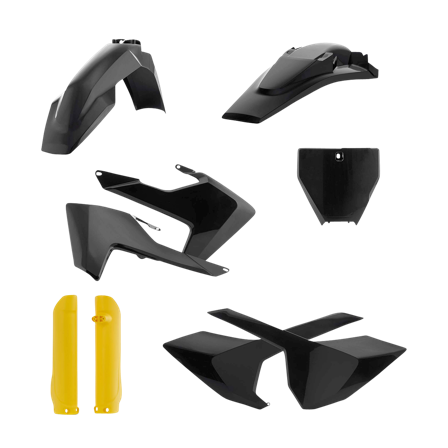 Kit Plastiche Completo Acerbis Husqvarna Nero-Giallo - Husqvarna TC 250 2017-2018