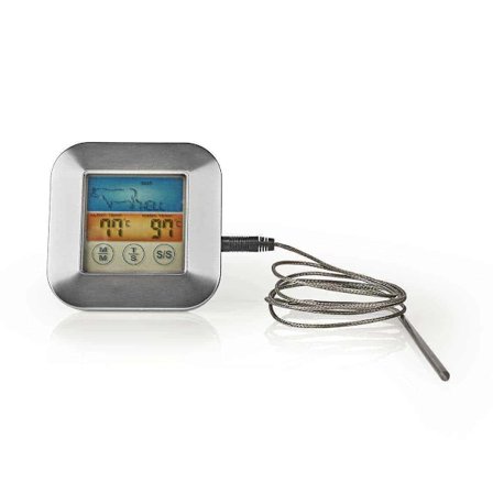 Nedis Meat Thermometer - Colour Display & Timer