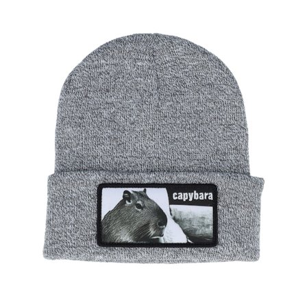 Iconic - Grau cuff Mütze - Capybara Sofa Beanie Heather Grey Cuff @ Hatstore
