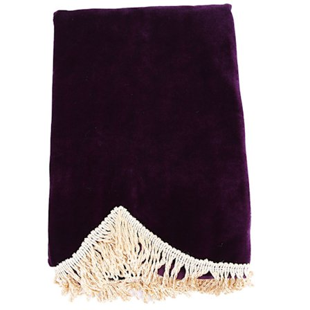 88-tangenters piano halvdekket anti-støvdeksel flanellet piano-deksel fin fryllekant (lilla)