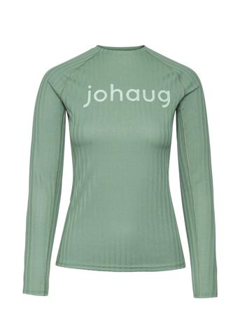 Rib Tech Long Sleeve Sport Base Layer Tops Green Johaug